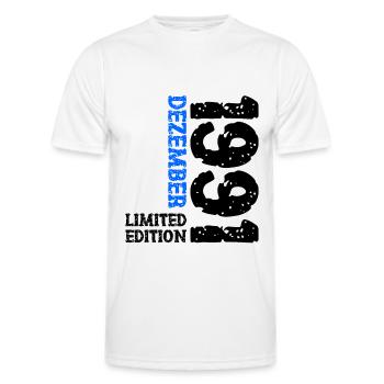 1991 Dezember Limited Edition 32. Geburtstag Deko - Männer Funktions-T-Shirt - Weiß - Vorne - AI Model Male 178 dark (178cm)