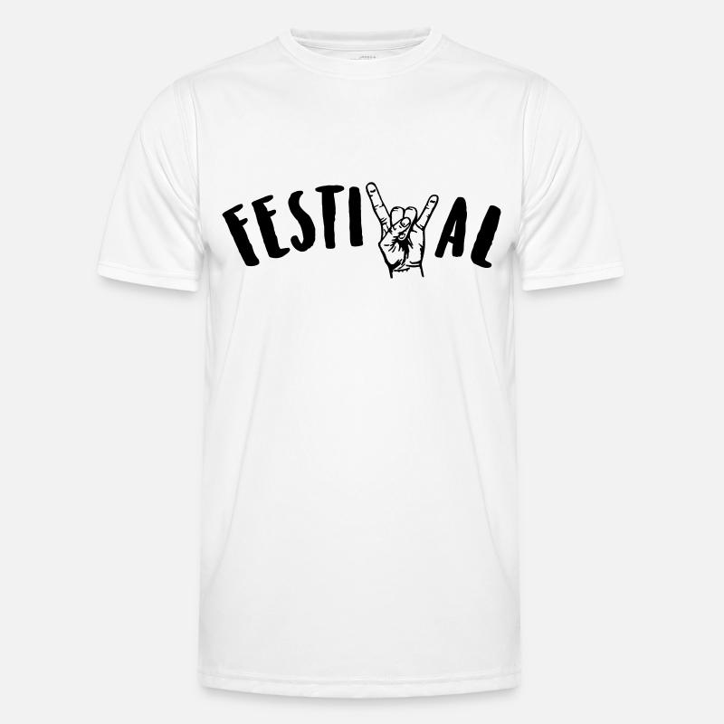 festival - Männer Funktions-T-Shirt - Weiß