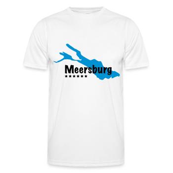 Meersburg Bodensee - Männer Funktions-T-Shirt - Weiß - Vorne - AI Model Male 178 dark (178cm)