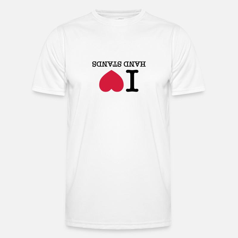 I Heart Handstand - Men's Functional T-Shirt - white
