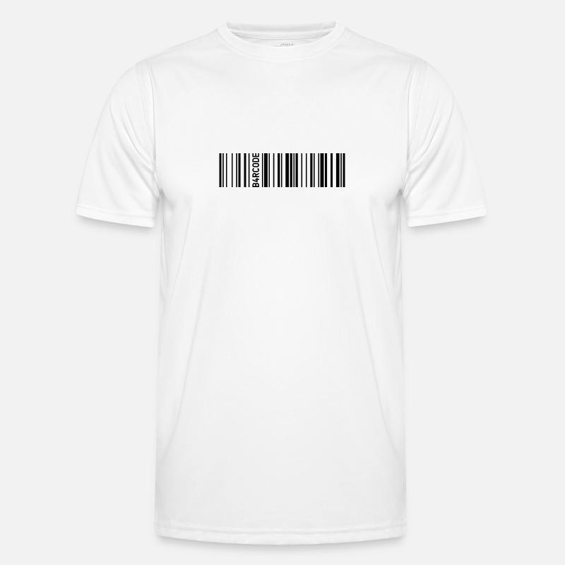 B4RCODE. Noir compact T-shirt sport Homme