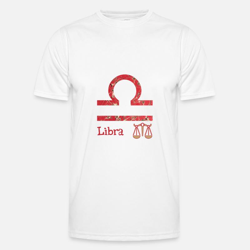 Zodiac sign Libra E 245 - Men's Functional T-Shirt - white