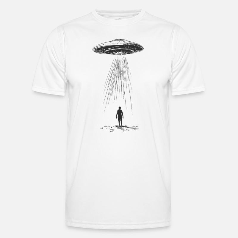 Alien Ship Männer Funktions-T-Shirt