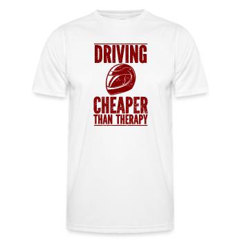 Car Vintage Racing Car Lovers Car Veterans - Men's Functional T-Shirt - white - Front - AI Model Male 178 dark (178cm)