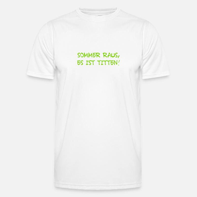 Macho mit Humor Männer Funktions-T-Shirt