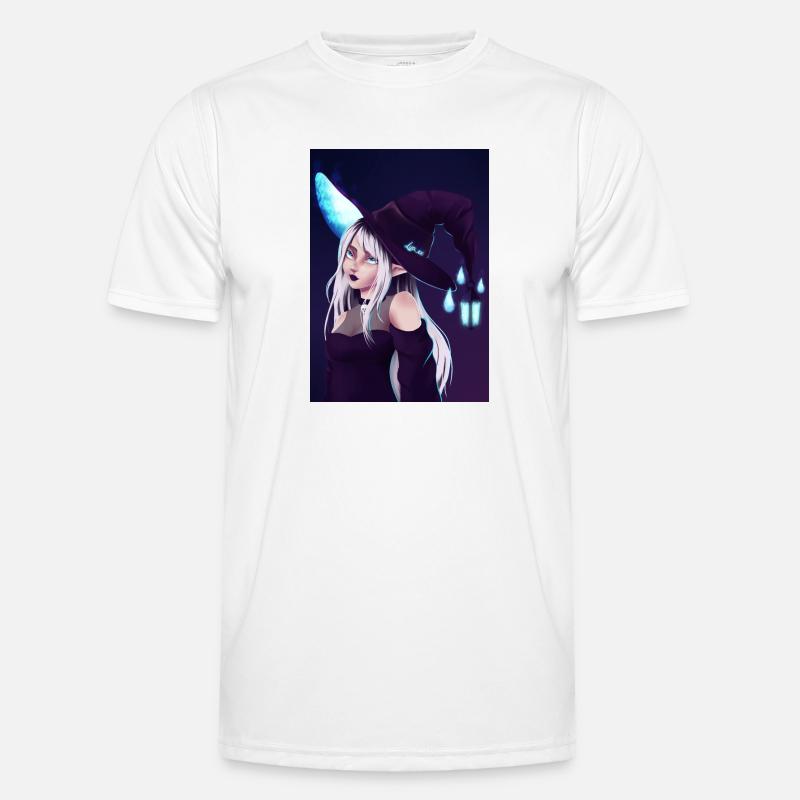 Glowing Witch Männer Funktions-T-Shirt