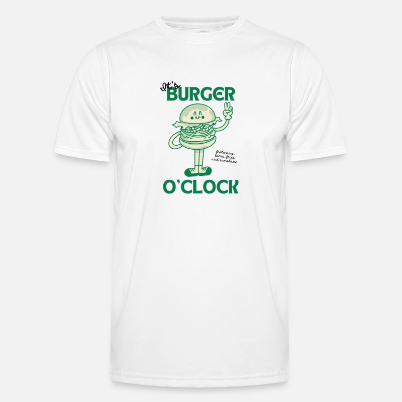 It's Burger o'clock Männer Funktions-T-Shirt