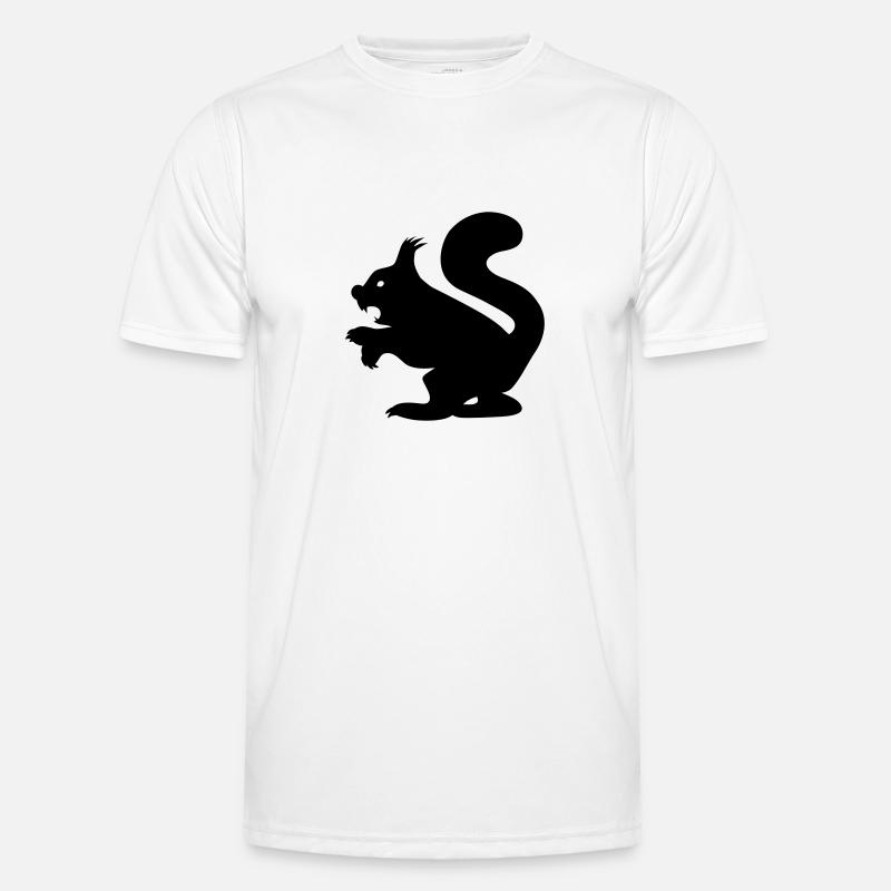 Killer Squirrel - Böses Eichhörnchen - Männer Funktions-T-Shirt - Weiß