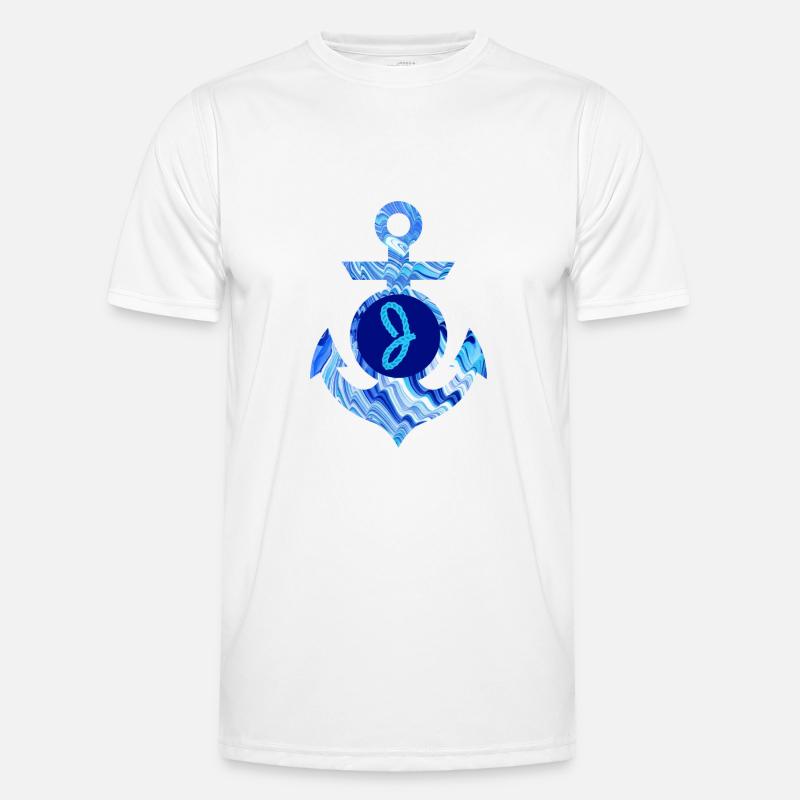 anker e 80 j - Männer Funktions-T-Shirt - Weiß