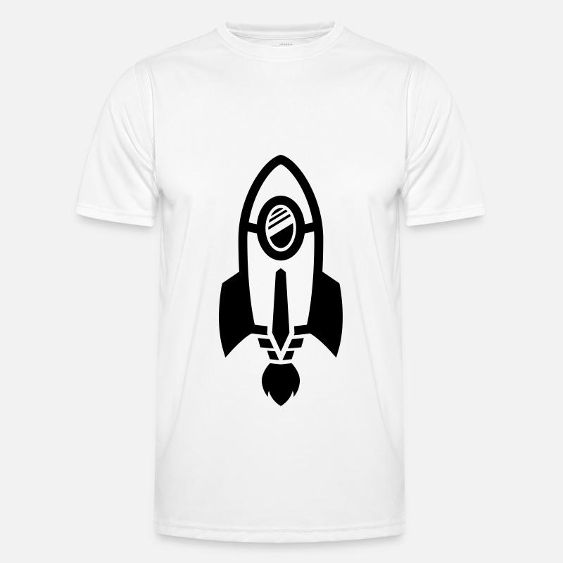 Rocket symbol - Men's Functional T-Shirt - white