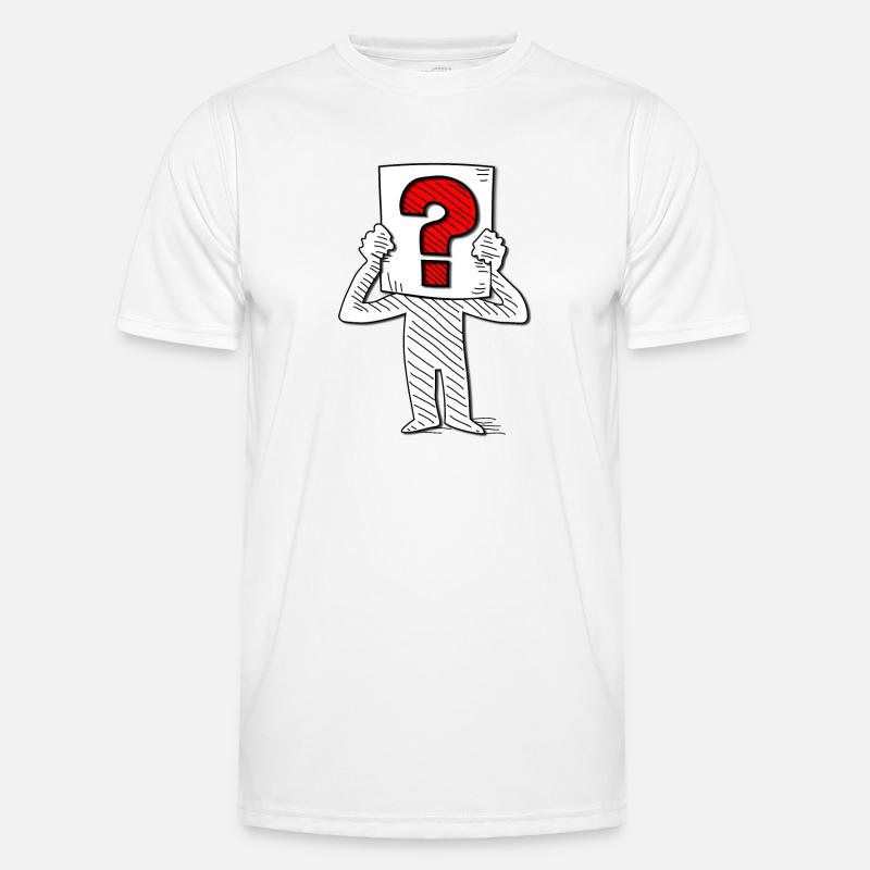 Question, question mark, questioner, unknown Men's Functional T-Shirt