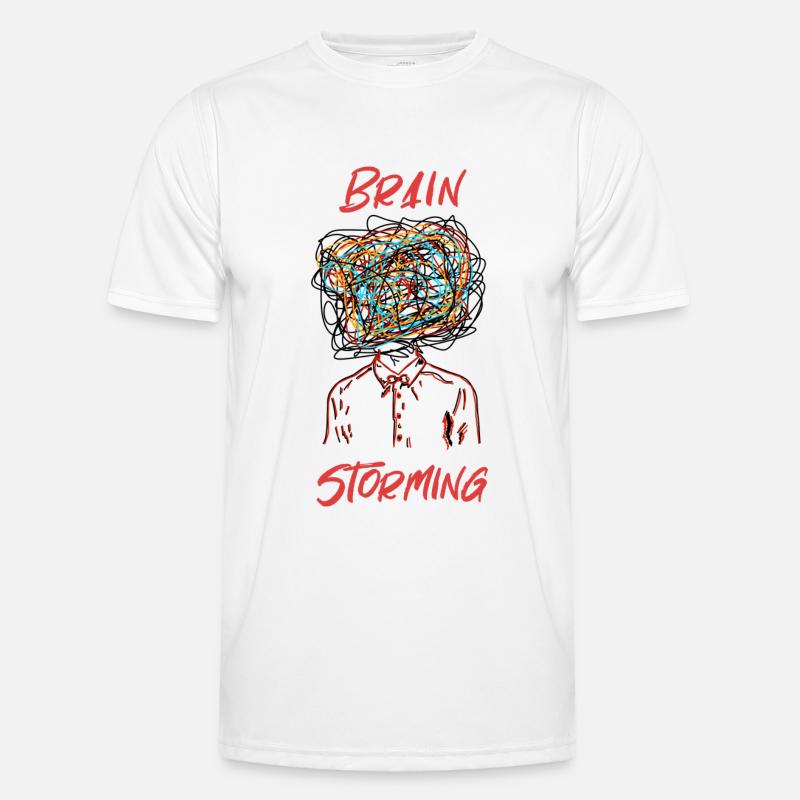 Brainstorming Drawn Graphics Tee T-shirt sport Homme