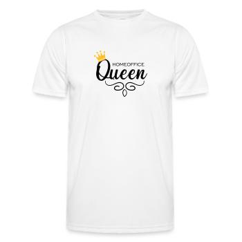Homeoffice Queen - Männer Funktions-T-Shirt - Weiß - Vorne - AI Model Male 178 dark (178cm)