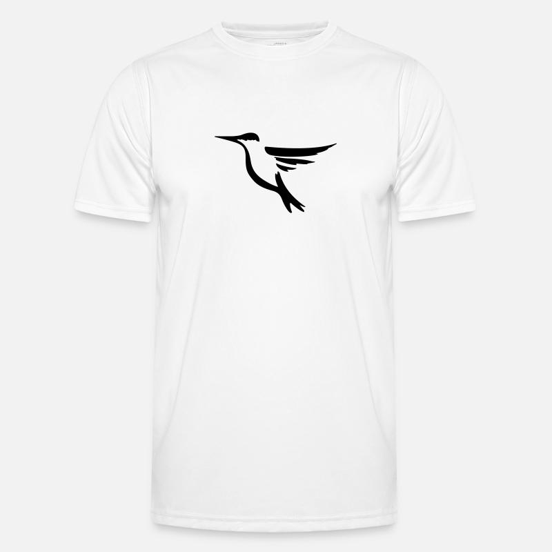 Kolibri 2 - Vogel Geschenk Geschenkidee - Männer Funktions-T-Shirt - Weiß