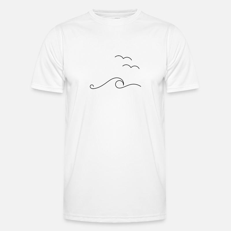 Waves Männer Funktions-T-Shirt