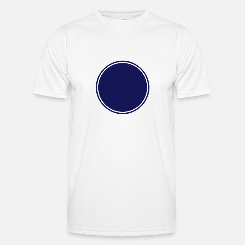 Button, mit Rahmen Männer Funktions-T-Shirt
