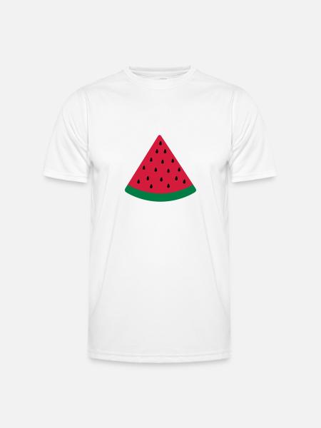 water melon slice - Men's Functional T-Shirt - white