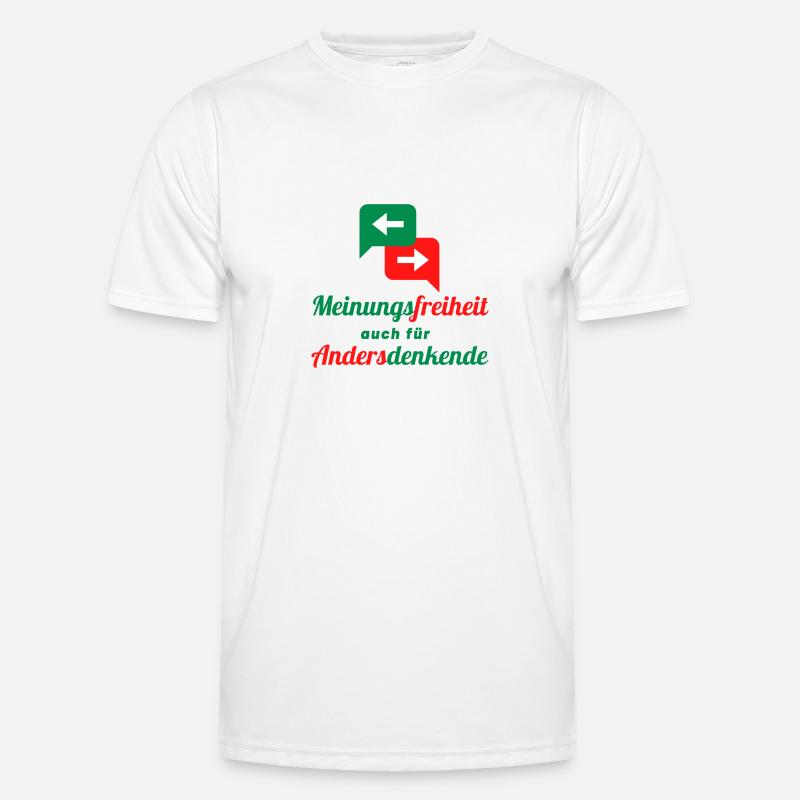 Freedom of expression also for dissenters Men's Functional T-Shirt