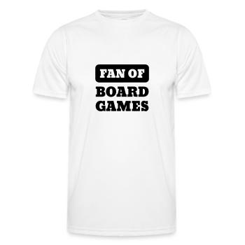 jeu de société / joueur / jouer / geek - T-shirt sport Homme - blanc - Devant - AI Model Male 178 dark (178cm)