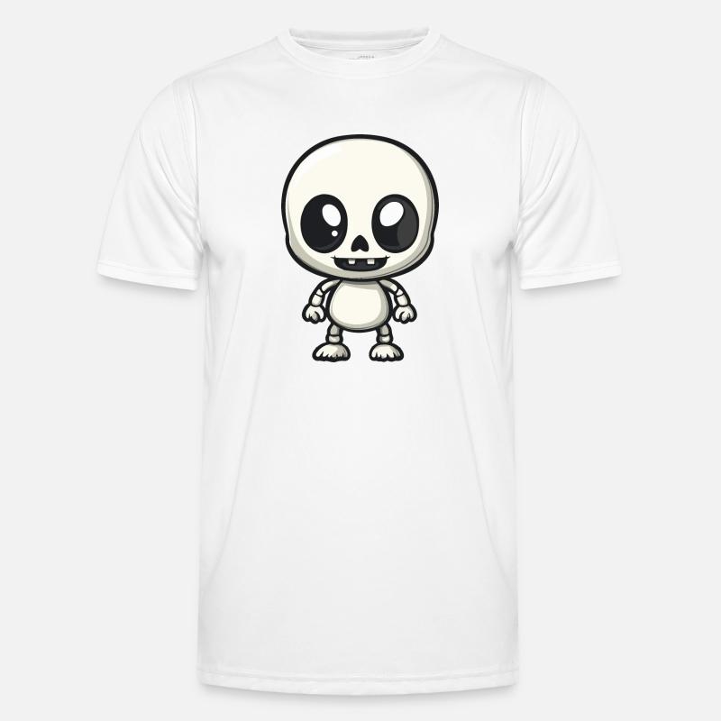 Zombie Halloween Skeleton Comic - Men's Functional T-Shirt - white