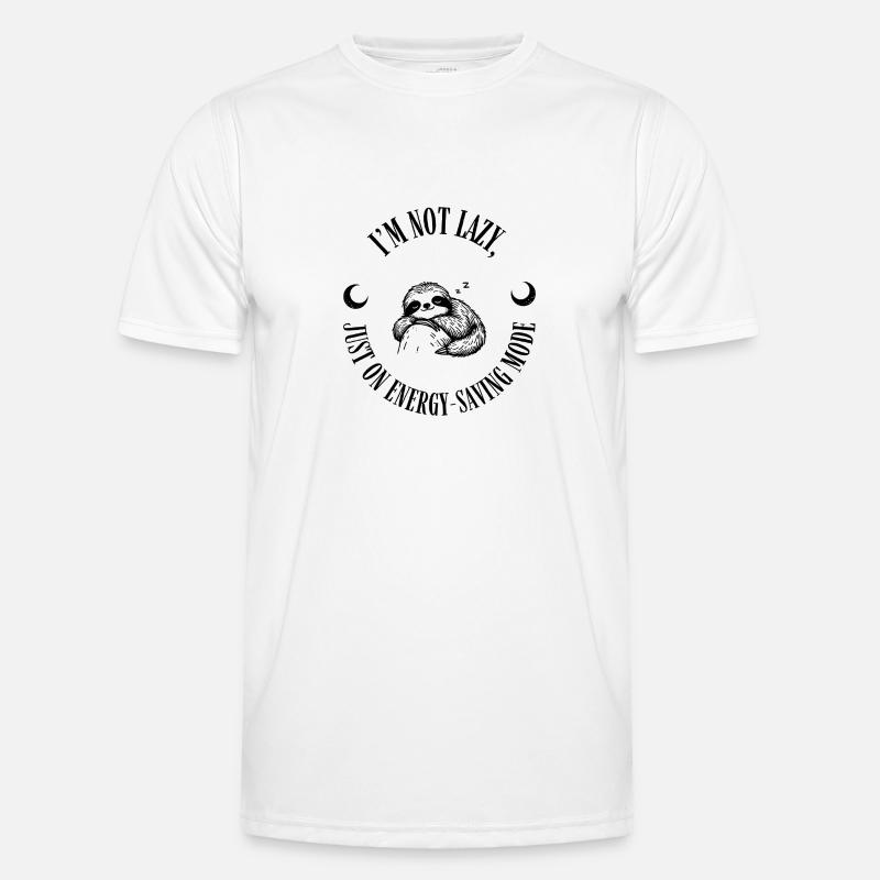 Faultier-Modus Männer Funktions-T-Shirt