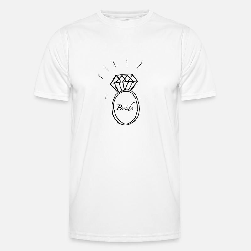 Hen Party - Engagement Ring - Bride Men's Functional T-Shirt