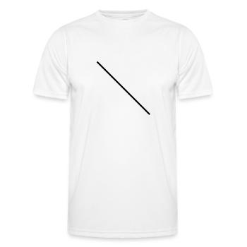 line - Men's Functional T-Shirt - white - Front - AI Model Male 178 dark (178cm)