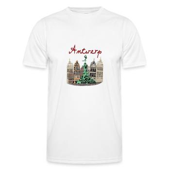 Brabo Antwerpen - Männer Funktions-T-Shirt - Weiß - Vorne - AI Model Male 178 dark (178cm)