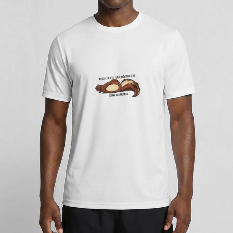 Fette Eichhörnchen Männer Funktions-T-Shirt