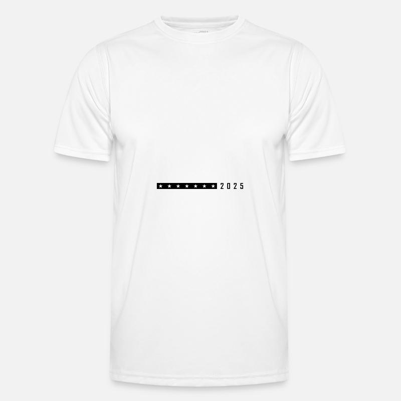2025 Symbol Element - Männer Funktions-T-Shirt - Weiß