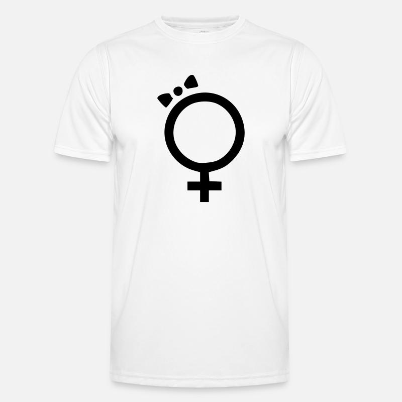 Geschlechtzeichen weibli - Men's Functional T-Shirt - white