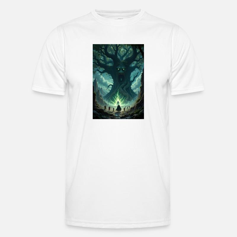 Fantasy tree image. - Men's Functional T-Shirt - white