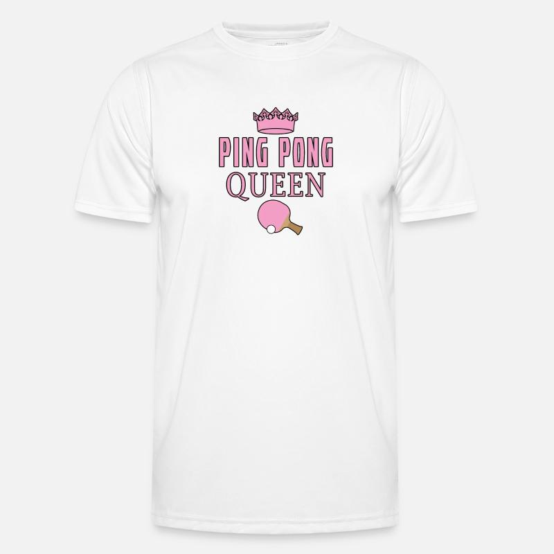 Ping Pong Queen - Men's Functional T-Shirt - white