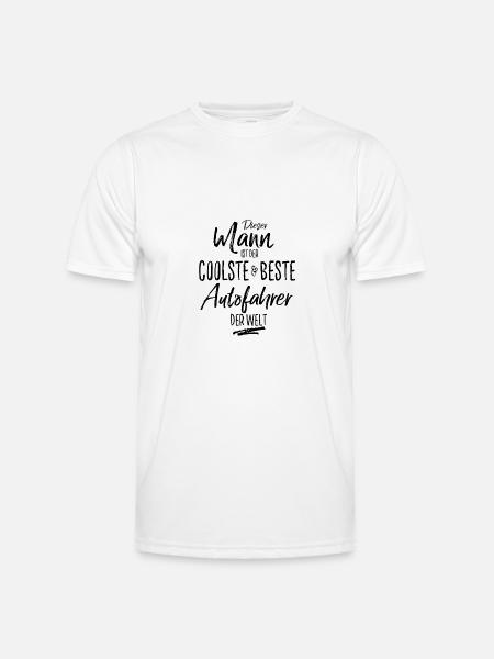 autofahrer der Beste (s) - Männer Funktions-T-Shirt - Weiß