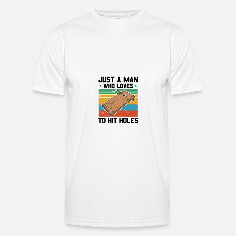Cornhole - Men's Functional T-Shirt - white