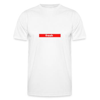 fresh - Men's Functional T-Shirt - white - Front - AI Model Male 178 dark (178cm)