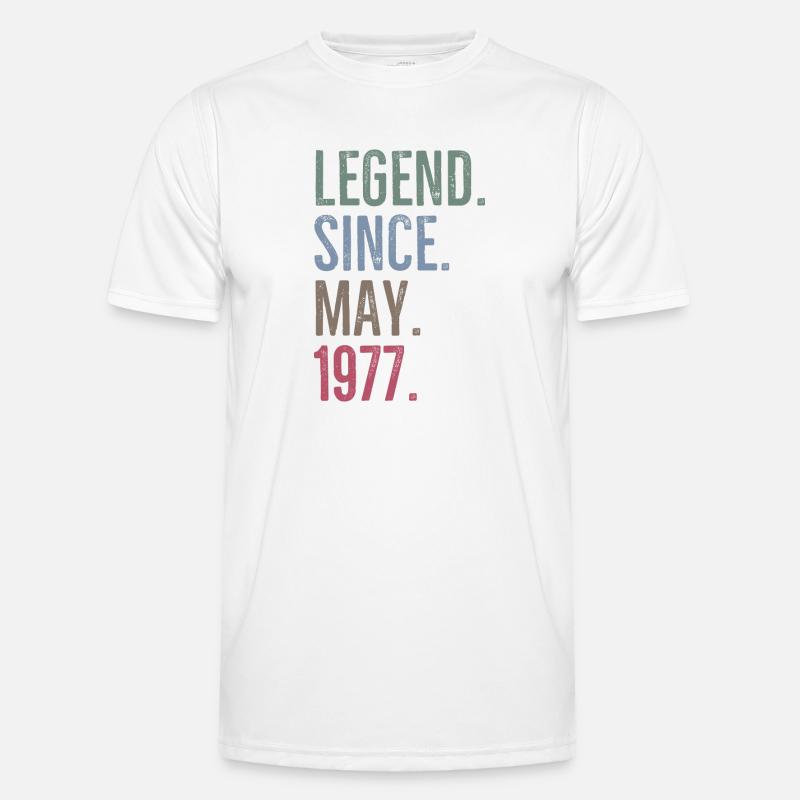 Legend Since May 1977 - Men's Functional T-Shirt - white