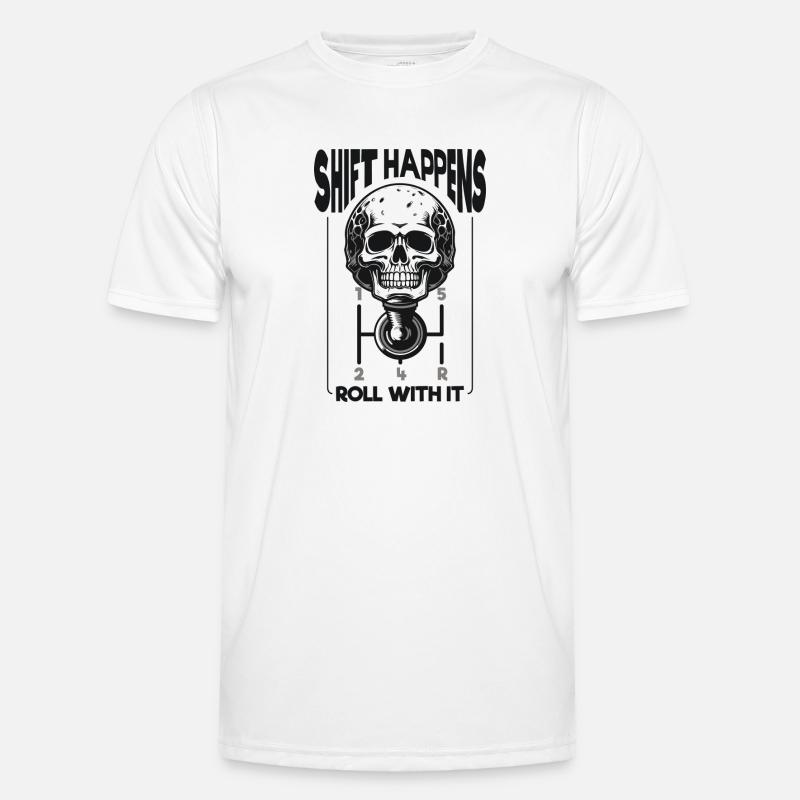 Shift Happens Auto Tuning Switch Racing Sport Men's Functional T-Shirt