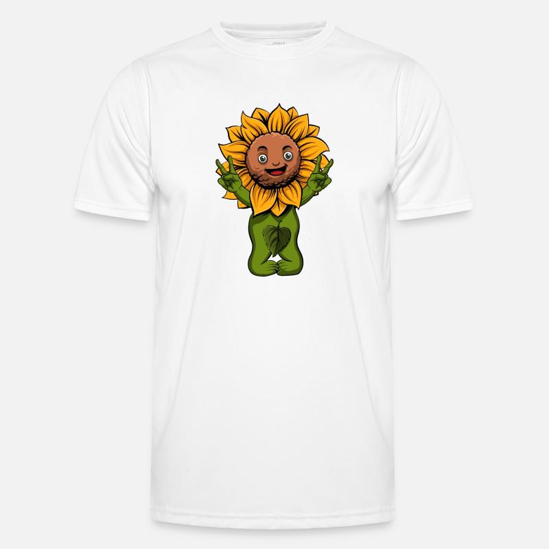 Sonnenblume Männer Funktions-T-Shirt
