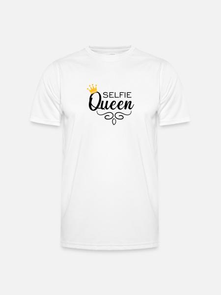 Selfie Queen - Männer Funktions-T-Shirt - Weiß