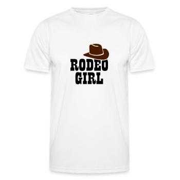 Rodeo Girl - T-shirt sport Homme - blanc - Devant - AI Model Male 178 dark (178cm)