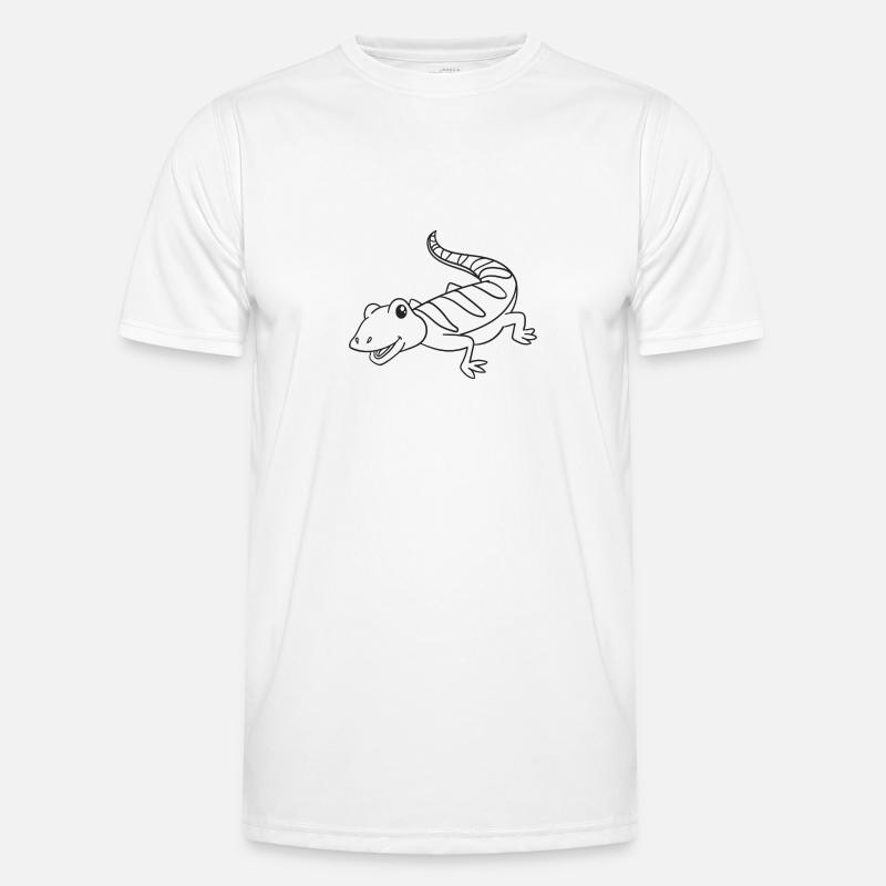 Echse, Echsen, Geschenk, Geschenkidee - Männer Funktions-T-Shirt - Weiß