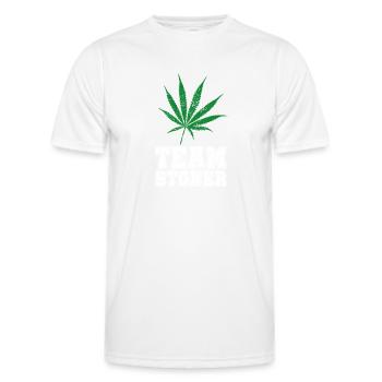 Team Stoner vintage white - Männer Funktions-T-Shirt - Weiß - Vorne - AI Model Male 178 dark (178cm)