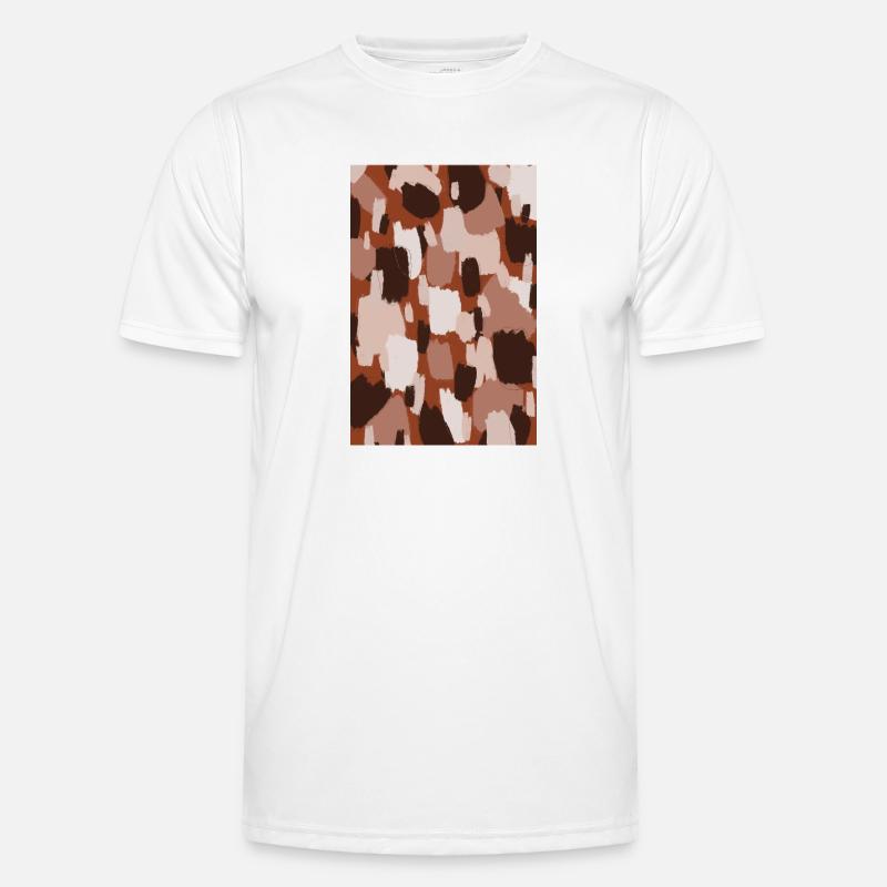 Thick Pastel Strokes Pattern Men's Functional T-Shirt