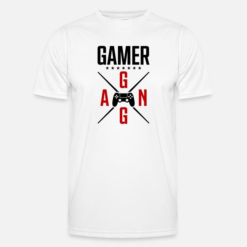 gamer spiel controller team Männer Funktions-T-Shirt