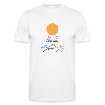 Stay Wild Ocean Child Colorful - Men's Functional T-Shirt - white - Front - AI Model Male 178 dark (178cm)