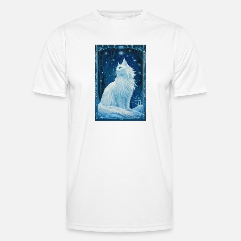 Cloudtail Cloud Tail Mucha 1920s White Cat Men's Functional T-Shirt