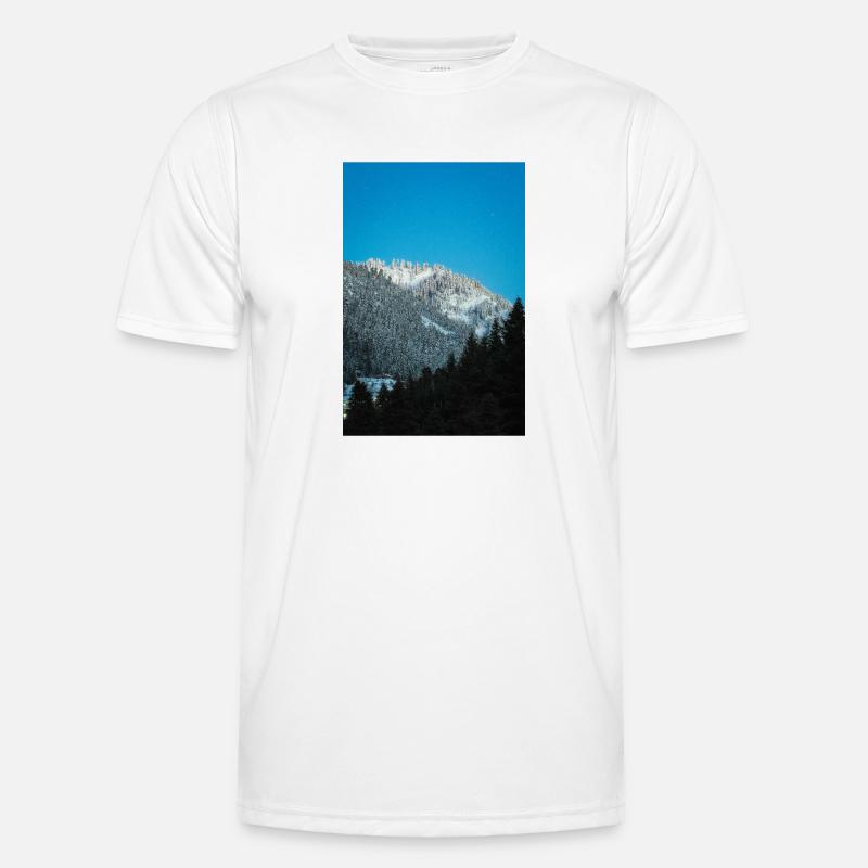 Alpen Glow On Agrafa mountain range in Greece Men's Functional T-Shirt