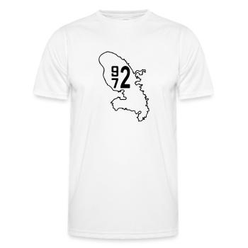 martinique - T-shirt sport Homme - blanc - Devant - AI Model Male 178 dark (178cm)
