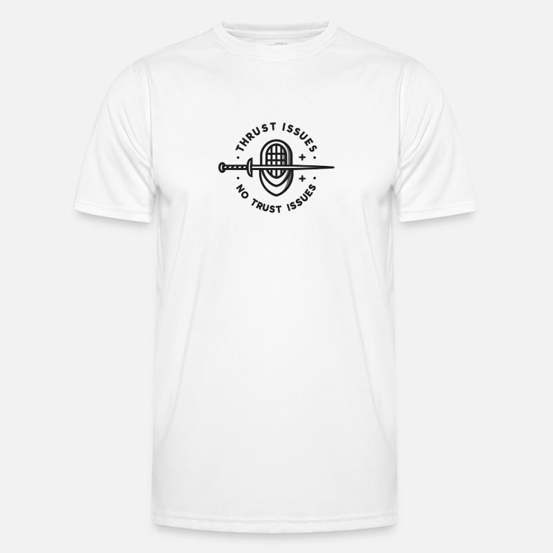 Attack problems, not trust problems - Men's Functional T-Shirt - white